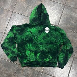 Black Matter Tie-Dye Hoodie from Hot Topic